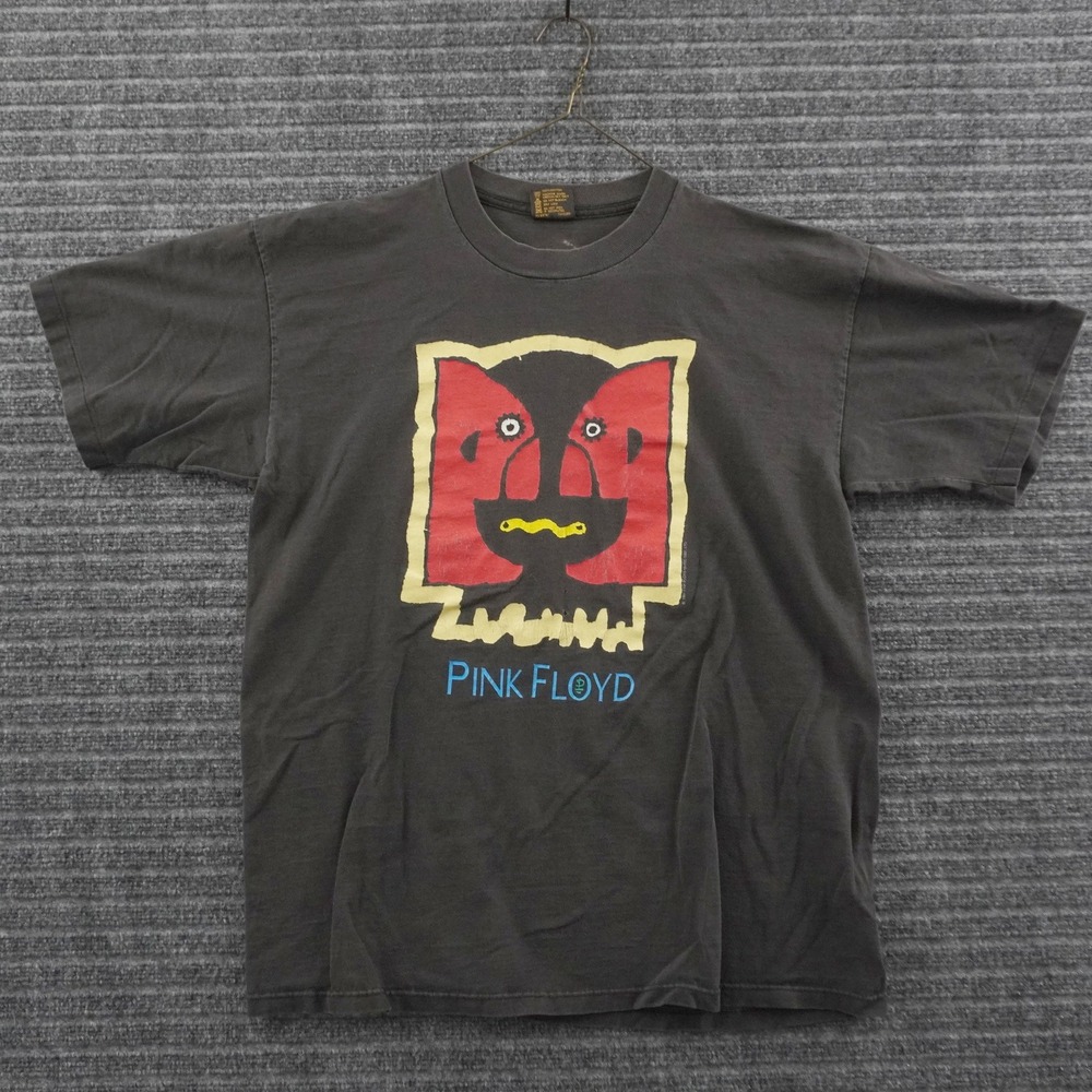 Vintage 90s Pink Floyd T-Shirt Mens XL Black 1994 World Tour Brockum Band Tee